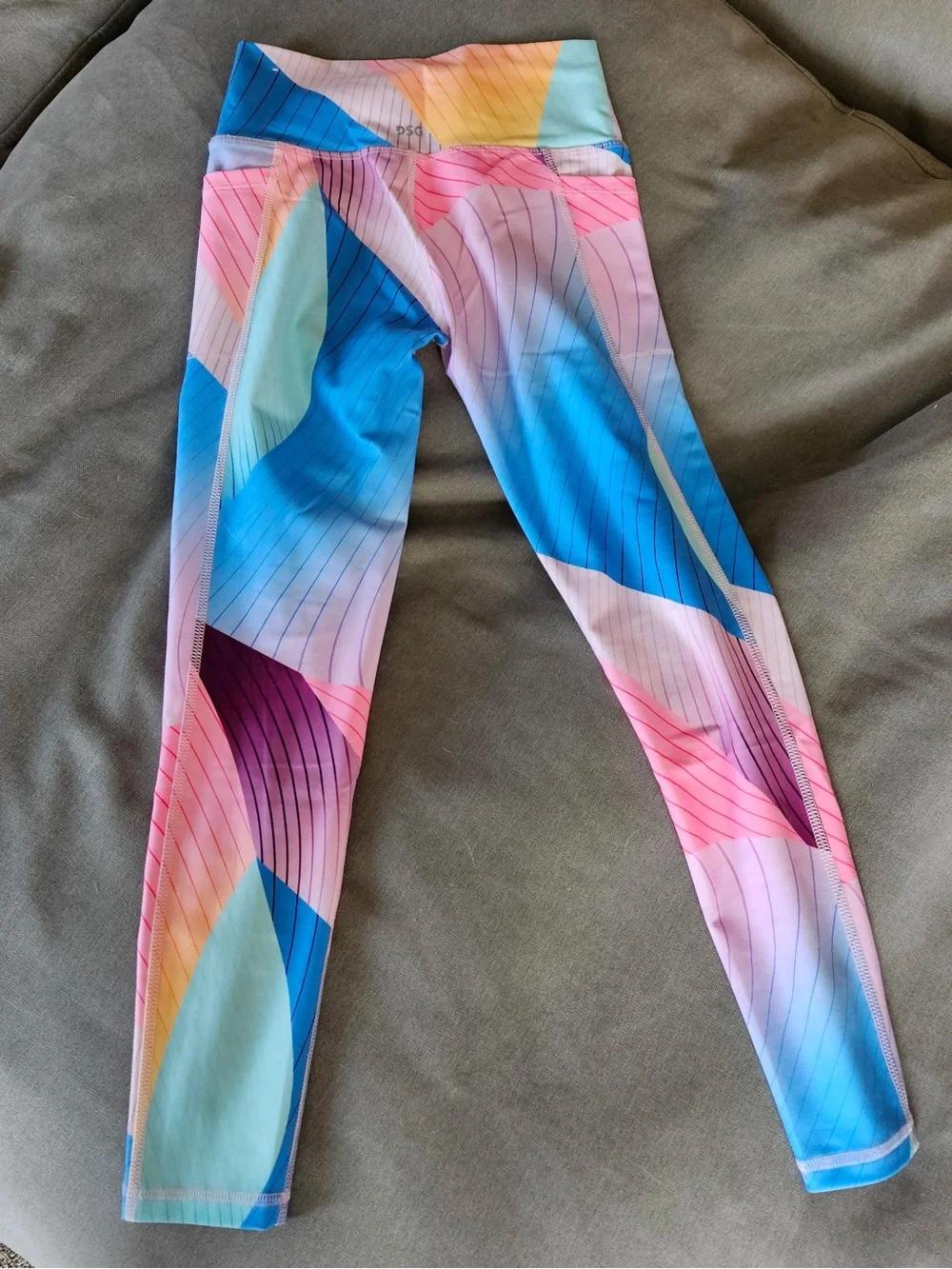 NWOT DSG Pink Blue Multi-Color Kids Leggings